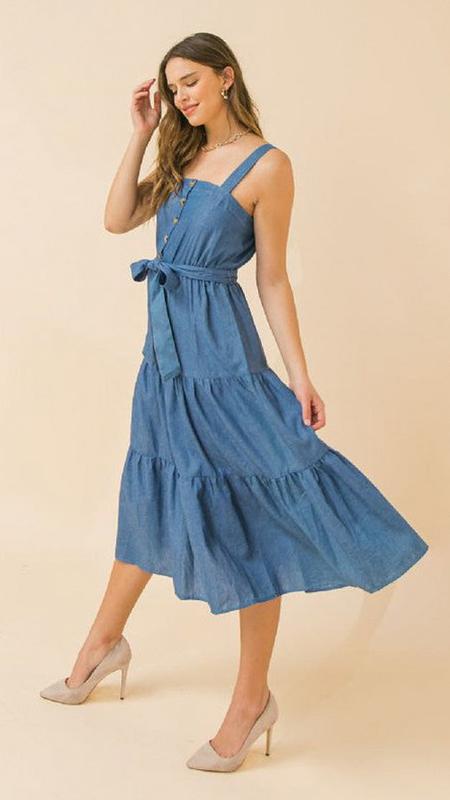 Denim Midi Dress