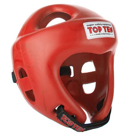TopTen Red Competition Fight Head Guard - red, 1061-R