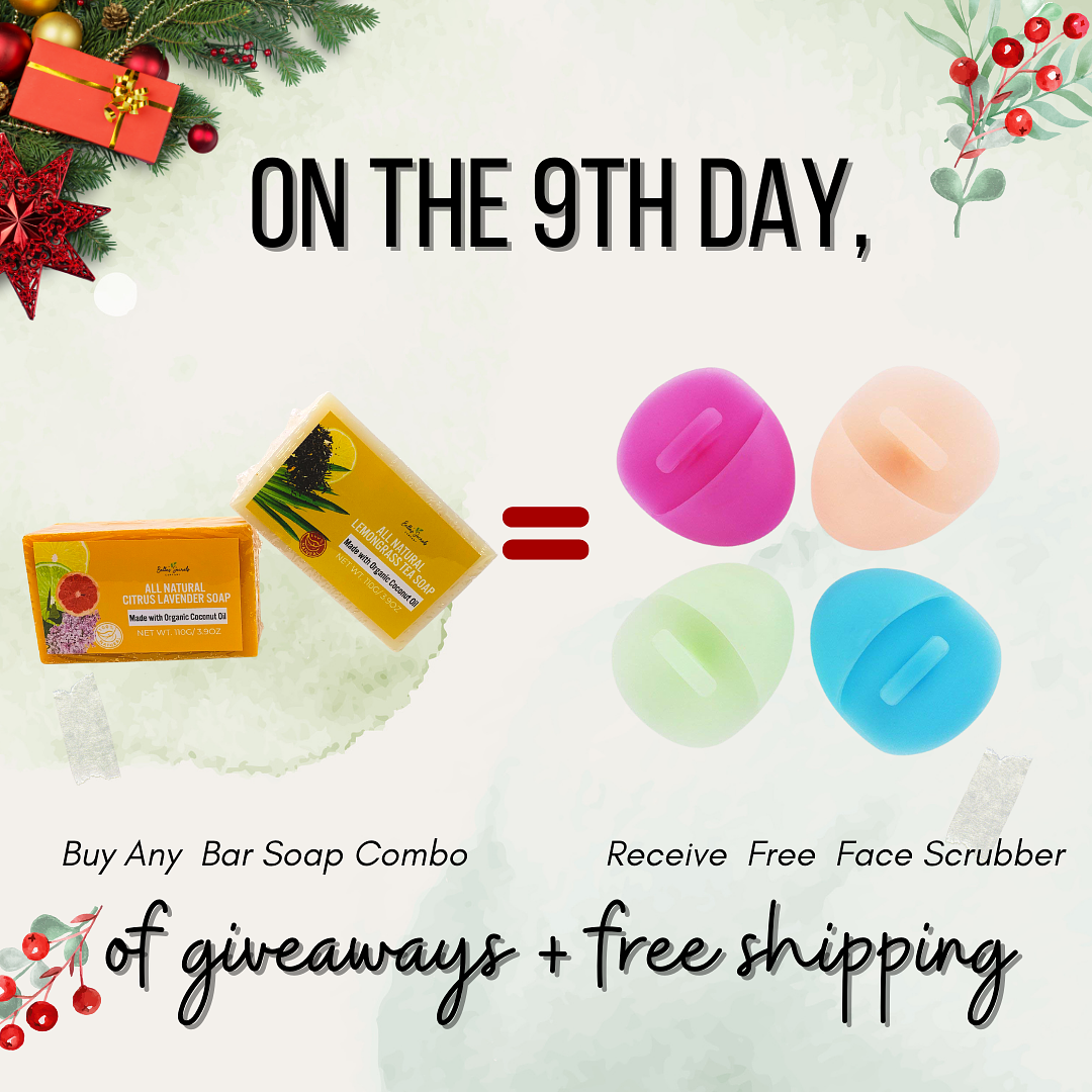  ONTHE 9THDAY, - , a IR Buy Any Bar Soap Combo Receive Free Face Scrubber 