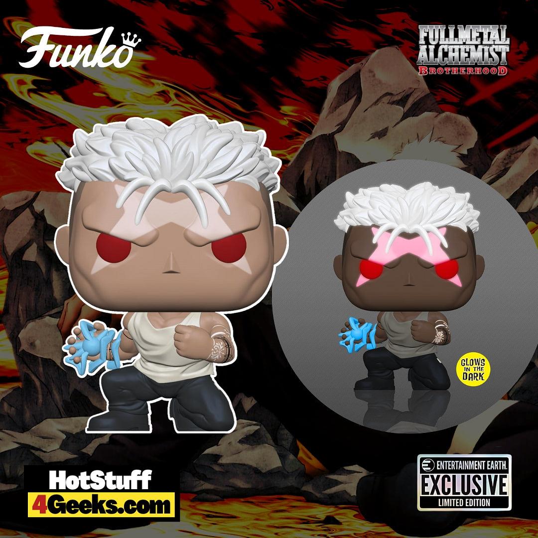 Fullmetal Alchemist Brotherhood Scar Glow-in-the-Dark Funko Pop! #1486  Entertainment Earth Exclusive