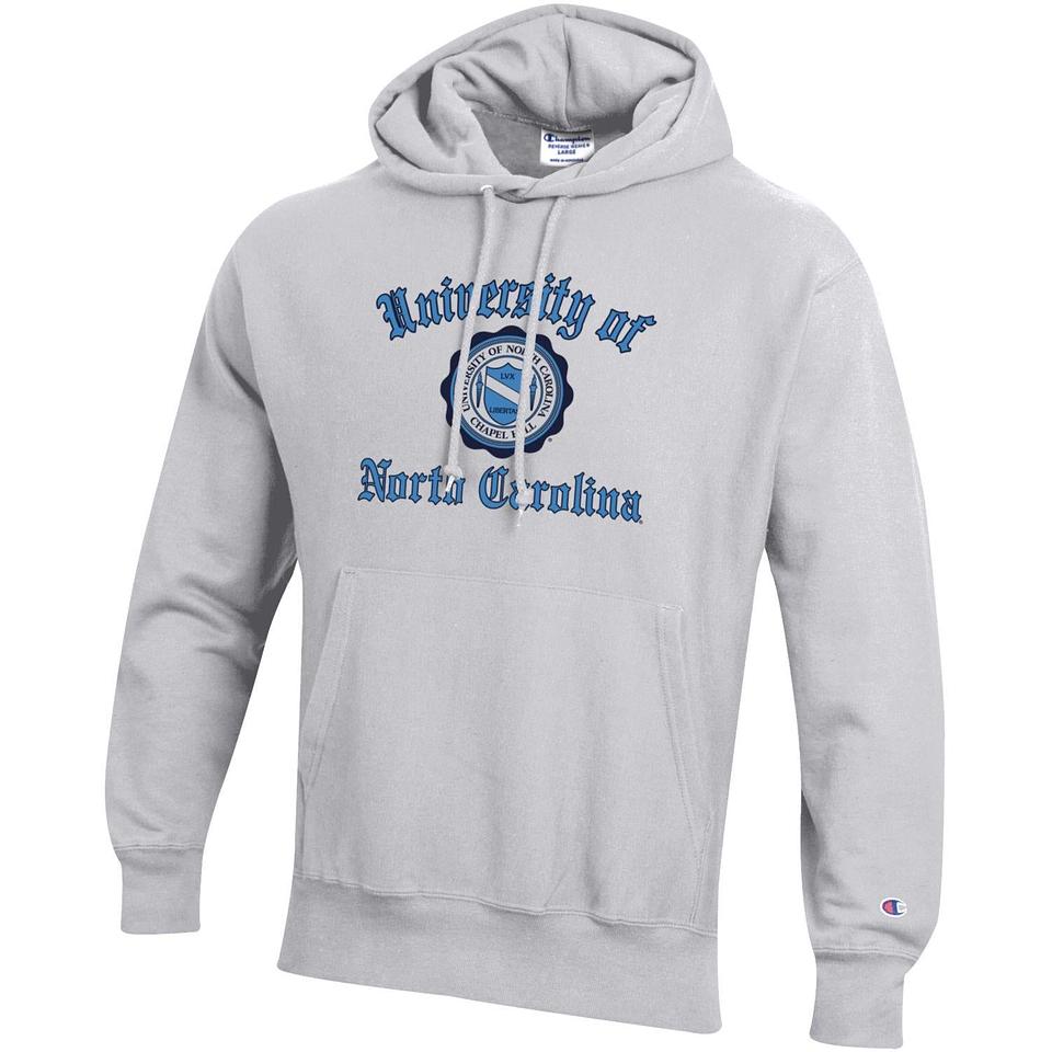 Carolina Blue UNC Hoodie Sweatshirt by Champion – Shrunken Head