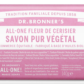 Dr Bronner&#39;s - Savon solide Fleur de Cerisier - 140g