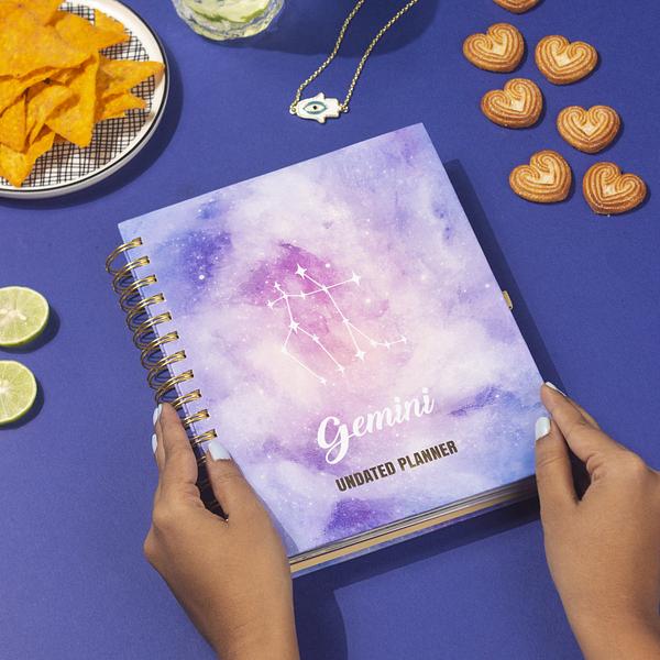 Undated Yearly Planner - Gemini (2023 Collection) + Ultimate Sticker Book