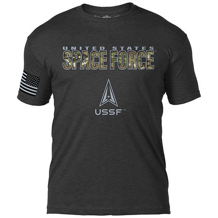 U.S. Space Force Camo Text 7.62 Design Battlespace Men&#39;s T-Shirt