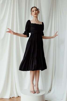 Hilise Dress in Black