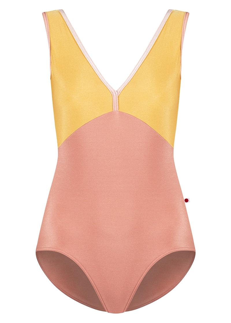 Larissa High-Cut Tank Leotard (Phoenix/Rosewood) – Allegro Dance