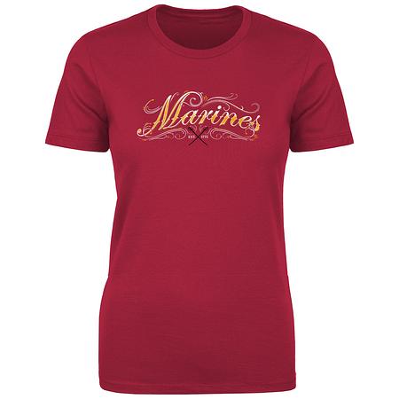 7.62 Design USMC &#39;Ornate&#39; Women&#39;s Tee