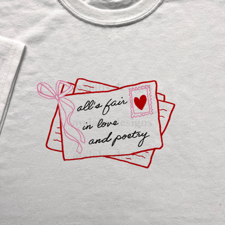 all&#39;s fair in love &amp; poetry - TS