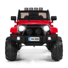 Jeep 12V Electric Kids Ride-OnToy Truck w/MP3 LED Lights Bluetooth Control