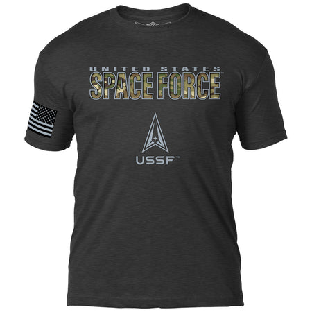 U.S. Space Force Camo Text 7.62 Design Battlespace Men&#39;s T-Shirt