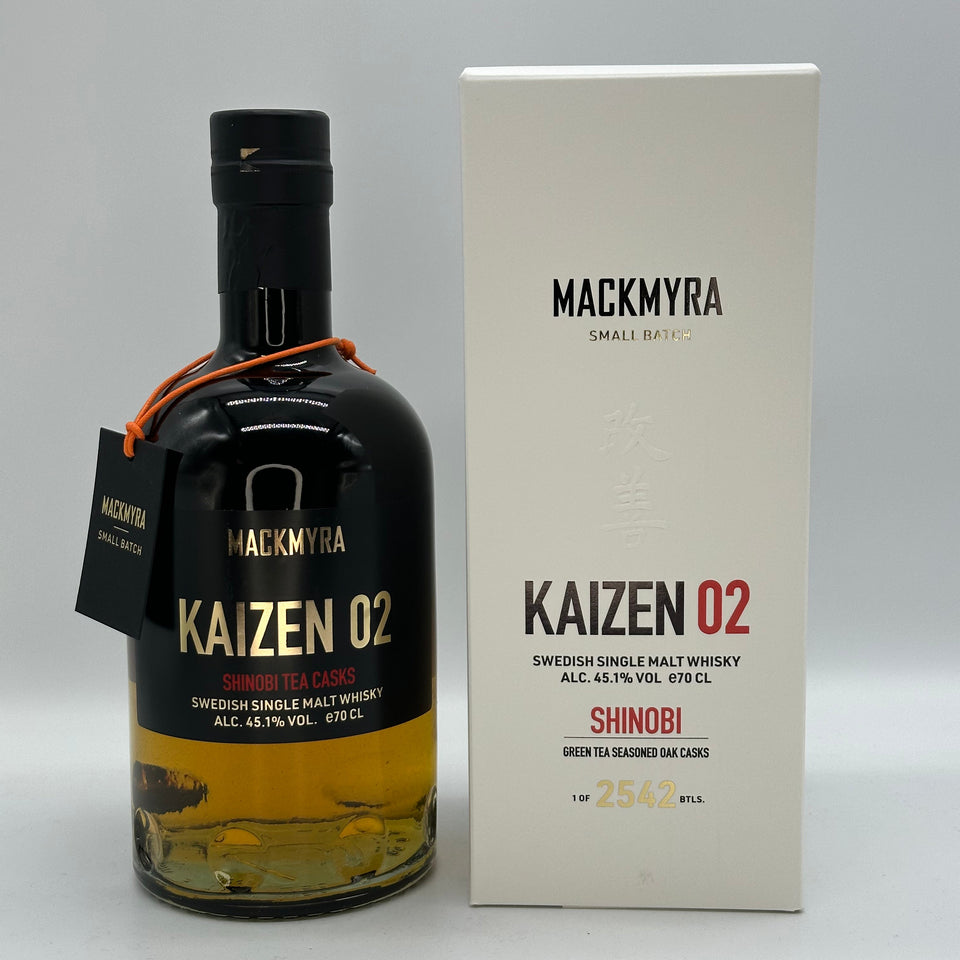 Mackmyra Kaizen 02 - Shinobi Tea Casks Swedish Single Malt Whisky 45,1%vol. 0,7l