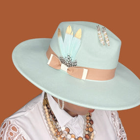 Bow Tie Fedora - vanilla mint