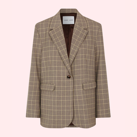 blazer Haven peppercorn check