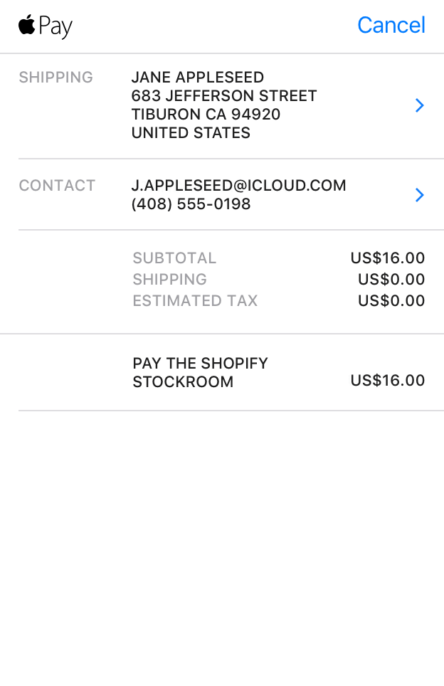 Подключение apple pay к сайту shopify