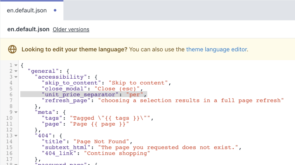 Die aktualisierte Version der Datei en.default.json