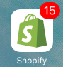 Icono de la aplicación Shopify con emblema de la App