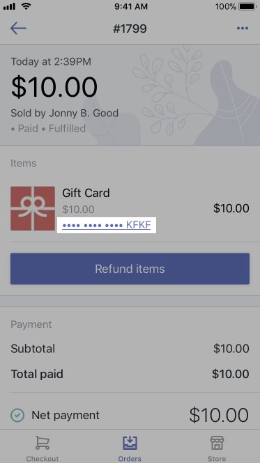 Selling A Gift Card On Shopify Pos Shopify Help Center