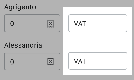 Change VAT to IVA