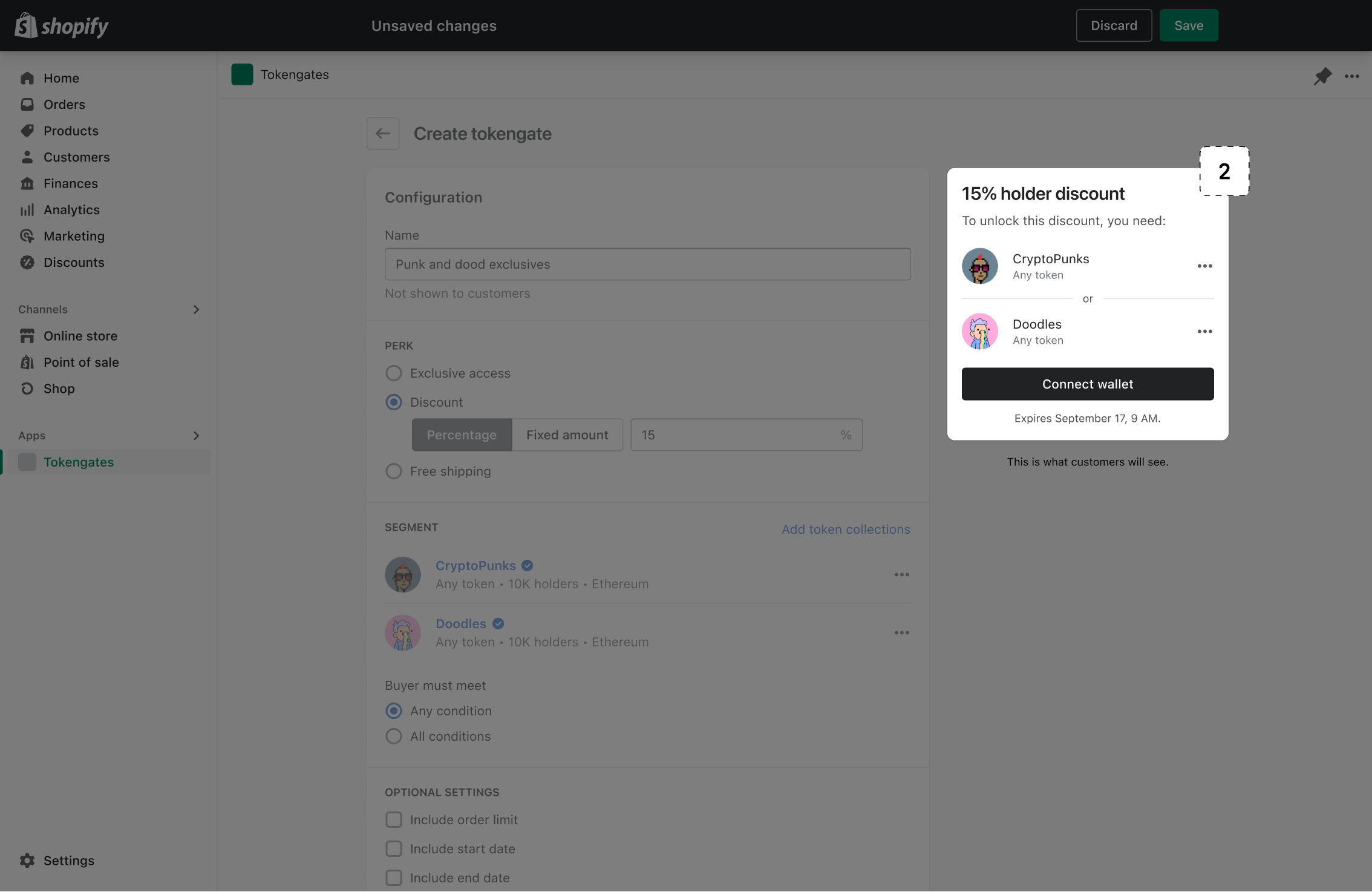 Live preview in merchant admin