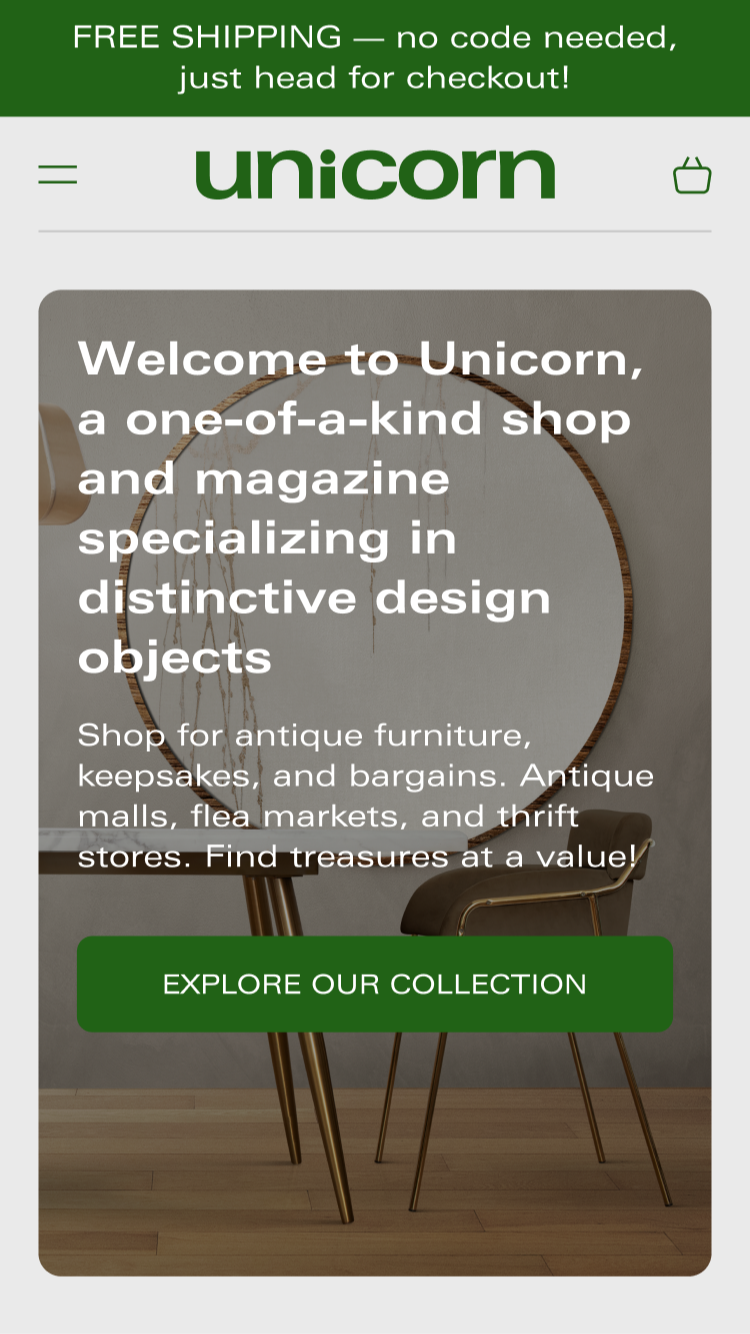 Förhandsgranskning för mobil av Unicorn med stilen ”Valuable”
