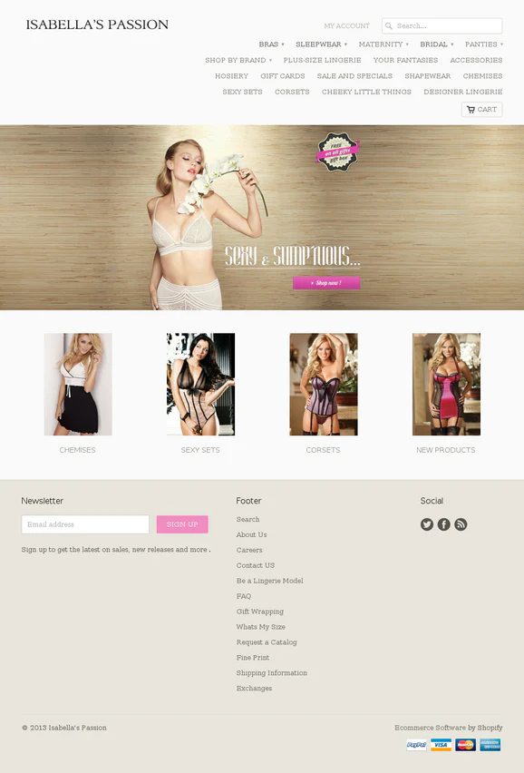 Strapless Bras Website templates - Ecommerce Strapless Bras