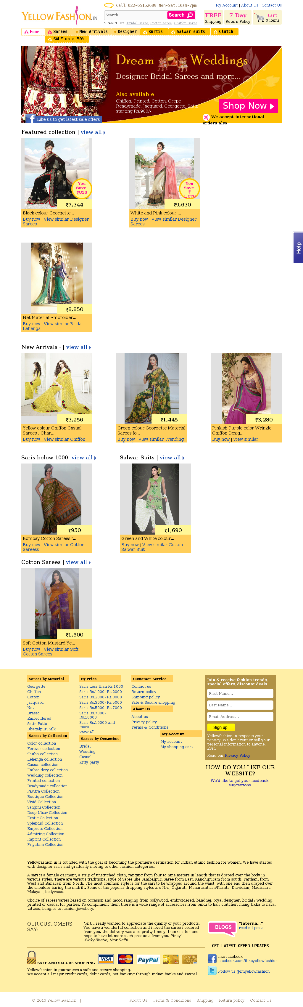 Best Online Saree Shopping Sites