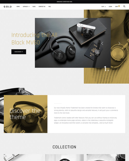 Supply Theme - Blue - Ecommerce Website Template