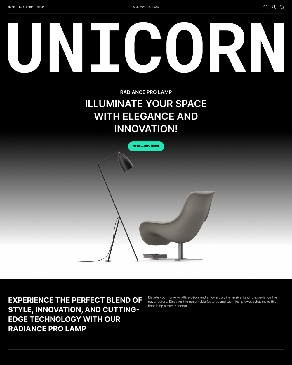 預覽電腦版「Unicorn」樣式的Dark佈景主題